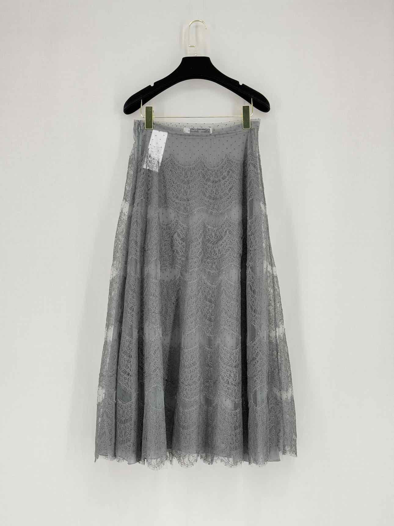 CHRISTIAN DIOR Grey Size US 6 Midi Skirt