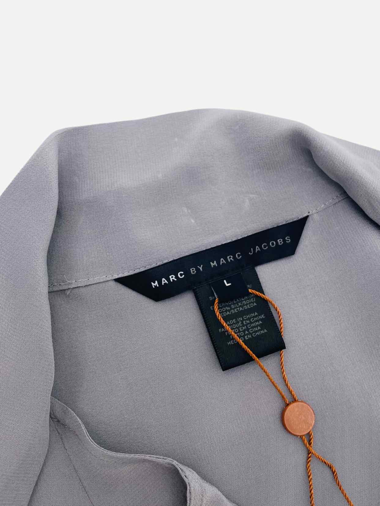 MARC BY MARC JACOBS Neck Tie Grey Blouse