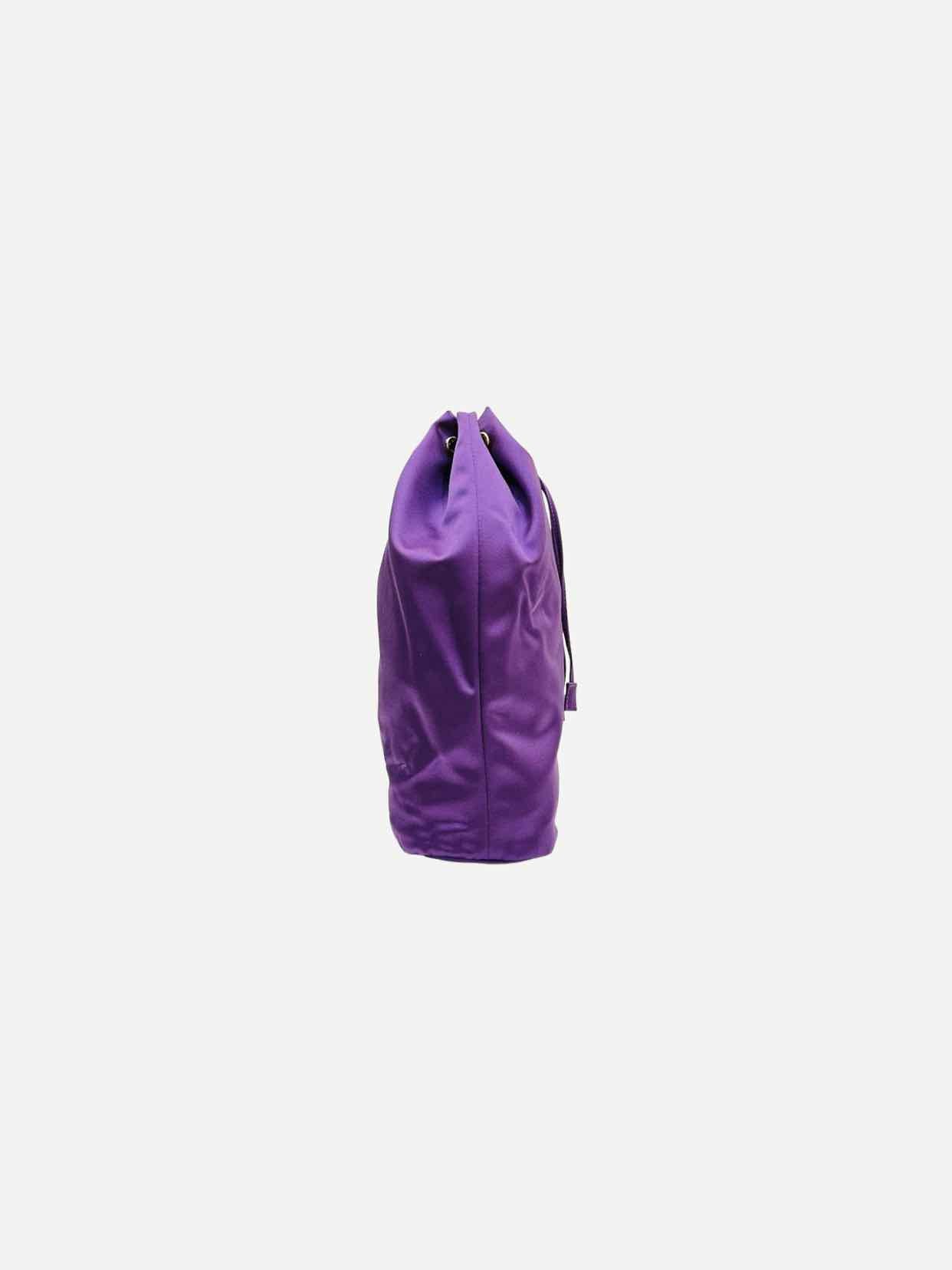 PRADA Vela Purple Bucket Bag