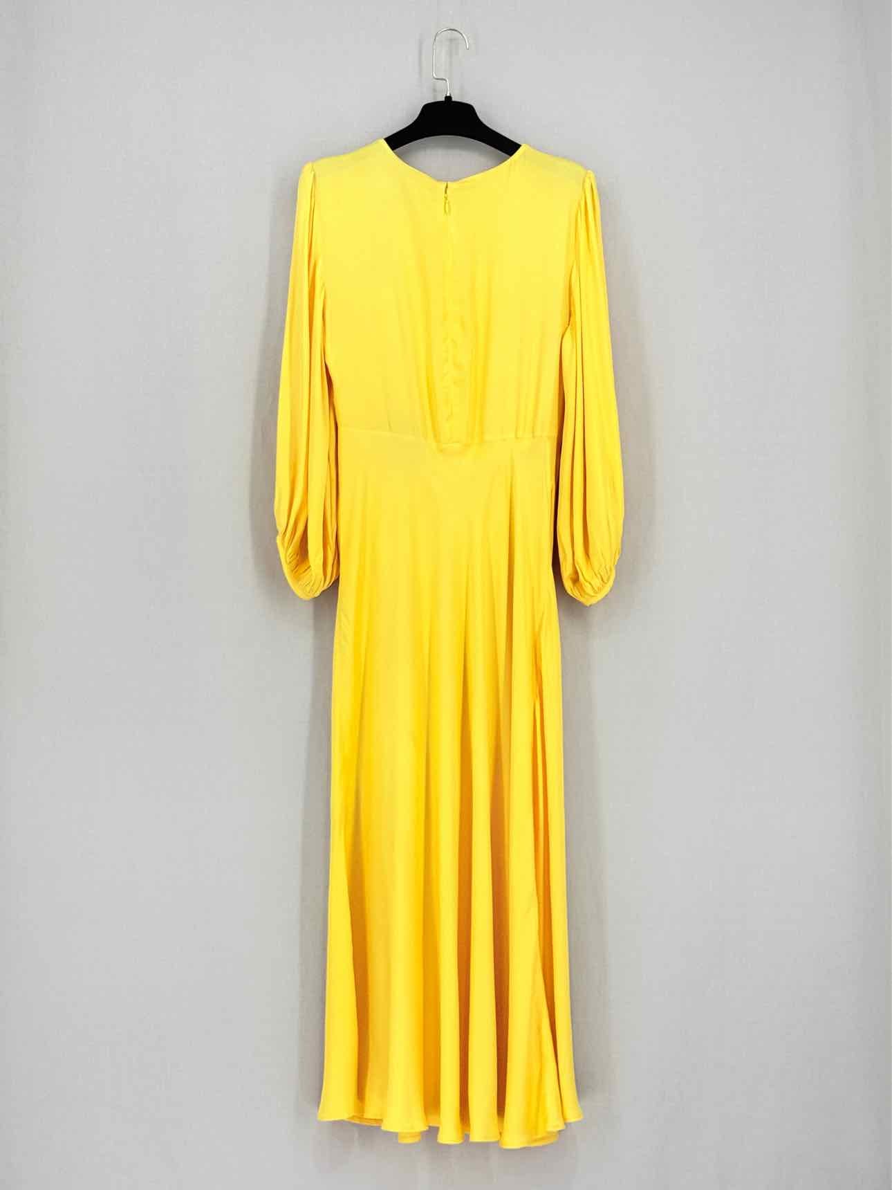 FARM RIO Front Circle Yellow Size Medium Midi Dress