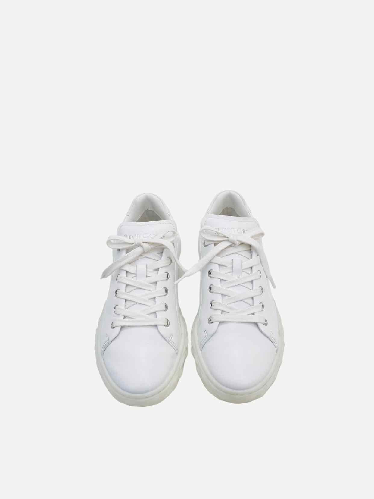 JIMMY CHOO Diamond Light/F White Sneakers