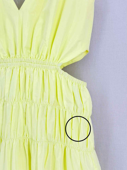 MAJE Runnala Yellow Size US 4 Midi Dress
