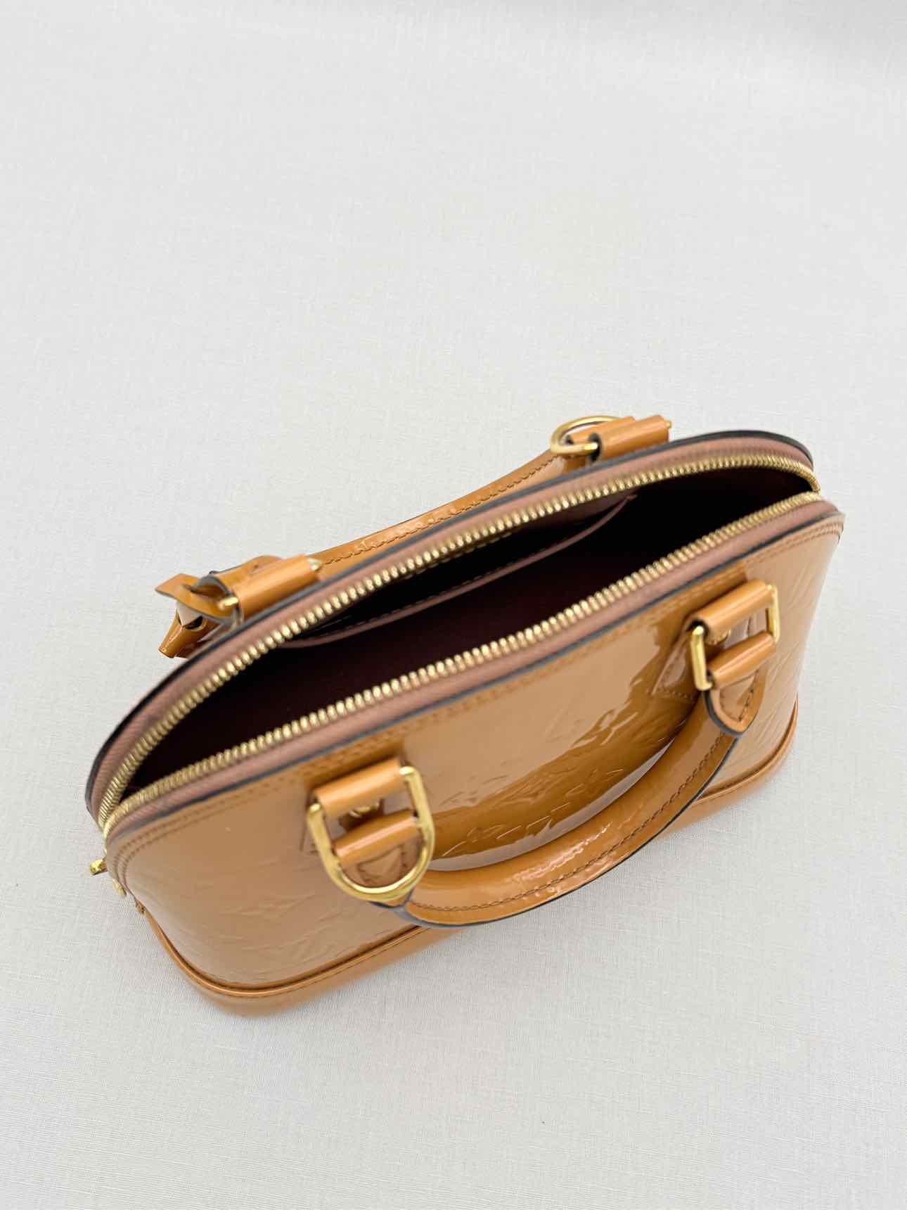 LOUIS VUITTON Alma Tan Monogram Top Handle