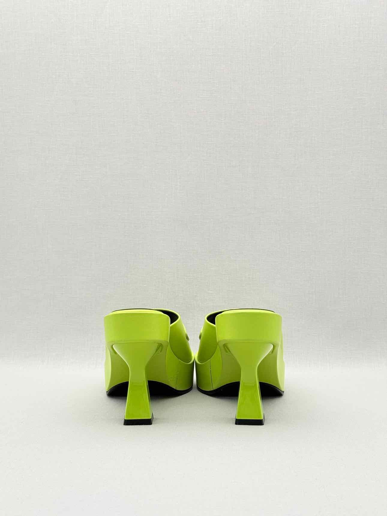 VERSACE Medusa Biggie Neon Green Size EU 38 Mules