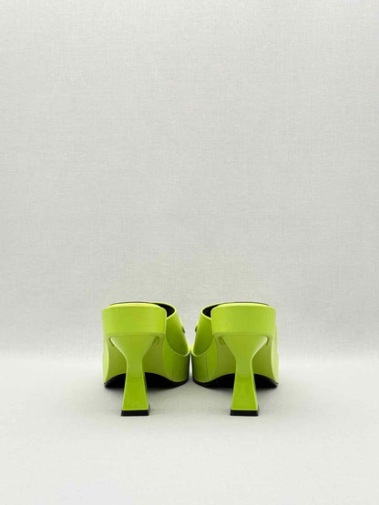 VERSACE Medusa Biggie Neon Green Size EU 38 Mules
