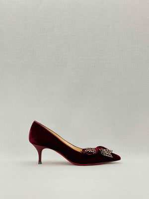 CHRISTIAN LOUBOUTIN Burgundy Size EU 36 Pumps
