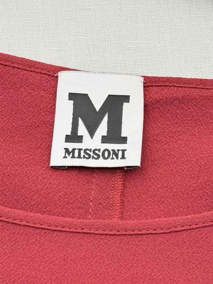 M MISSONI Burgundy Size US 4 Short Dress