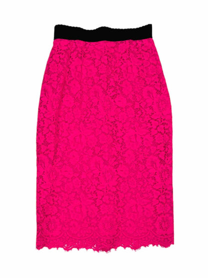 DOLCE & GABBANA Fuchsia Size US 4 Top & Skirt Outfit