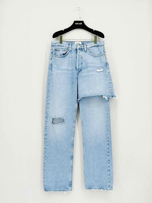 AGOLDE Amryn Light Blue Ripped Size 28 Jeans