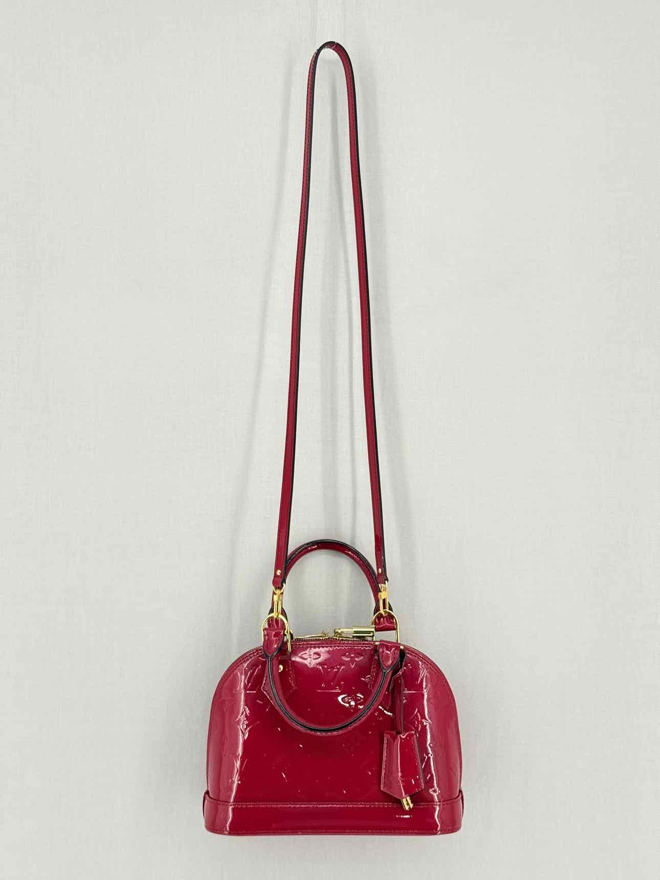 LOUIS VUITTON Alma Red Monogram Top Handle