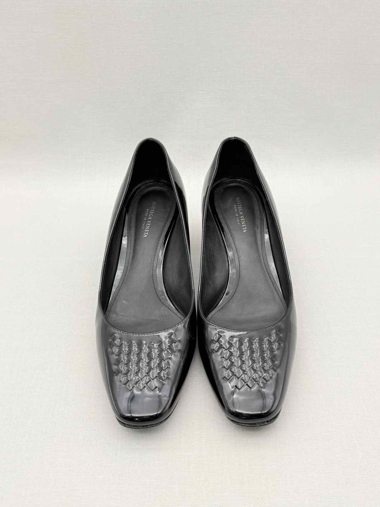 BOTTEGA VENETA Black Woven Size EU 36.5 Pumps