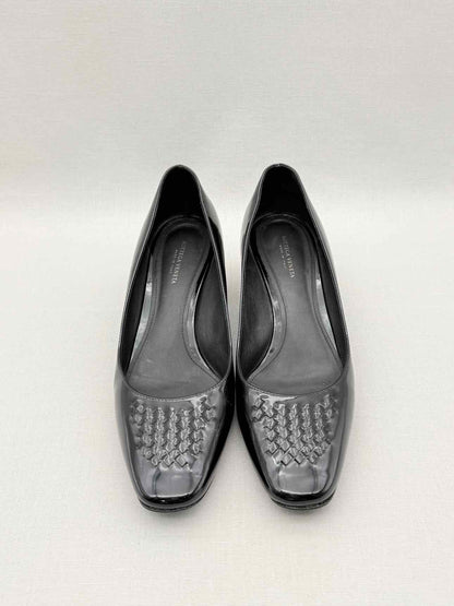 BOTTEGA VENETA Black Woven Size EU 36.5 Pumps