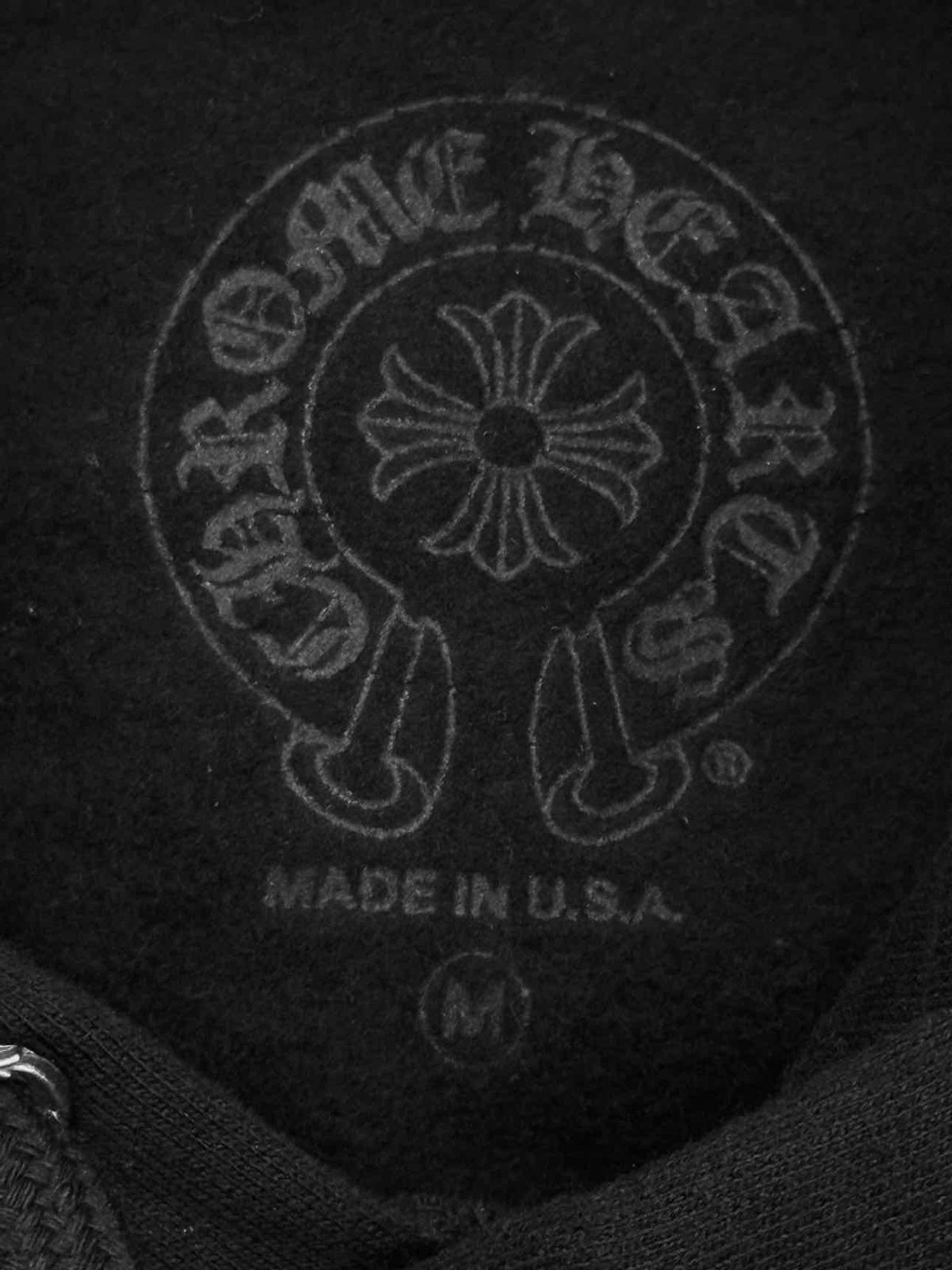CHROME HEARTS Black Logo Print Size Medium Sweatshirt