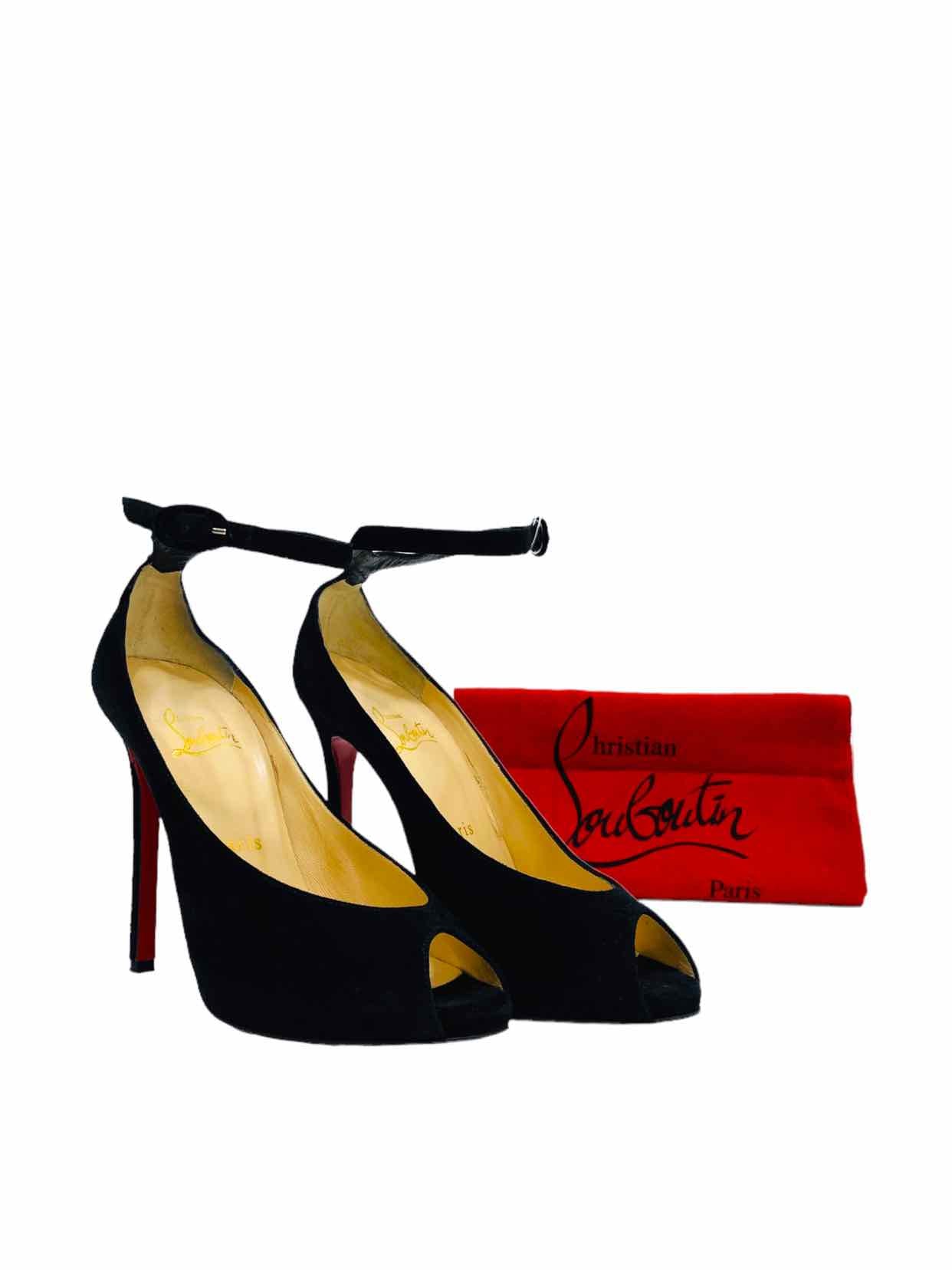 CHRISTIAN LOUBOUTIN Black Ankle Strap