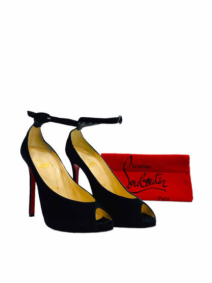 CHRISTIAN LOUBOUTIN Black Ankle Strap