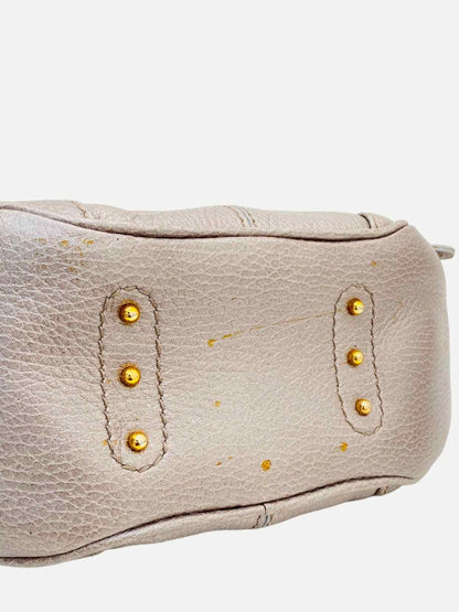 TOD'S Charlotte Metallic Silver Hobo bag