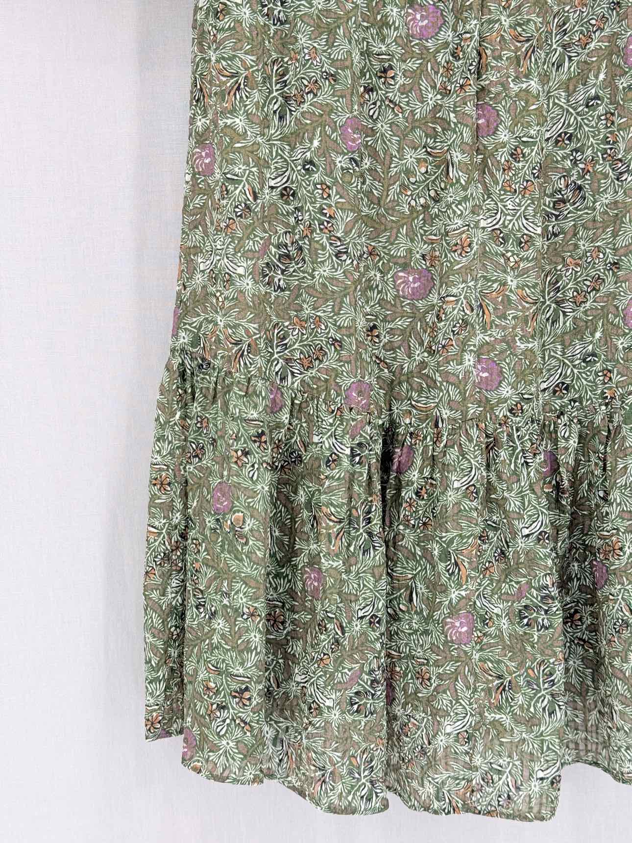 VANESSA BRUNO Green Multicolor Size US 2 Short Dress