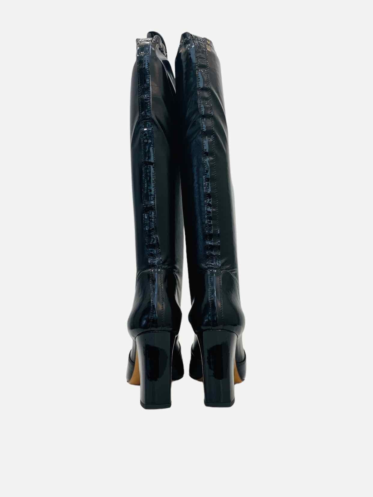 BOUTIQUE MOSCHINO Black Knee High Boots 38