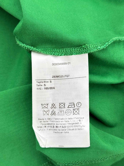 VALENTINO Green Logo Print Size Small T-shirt