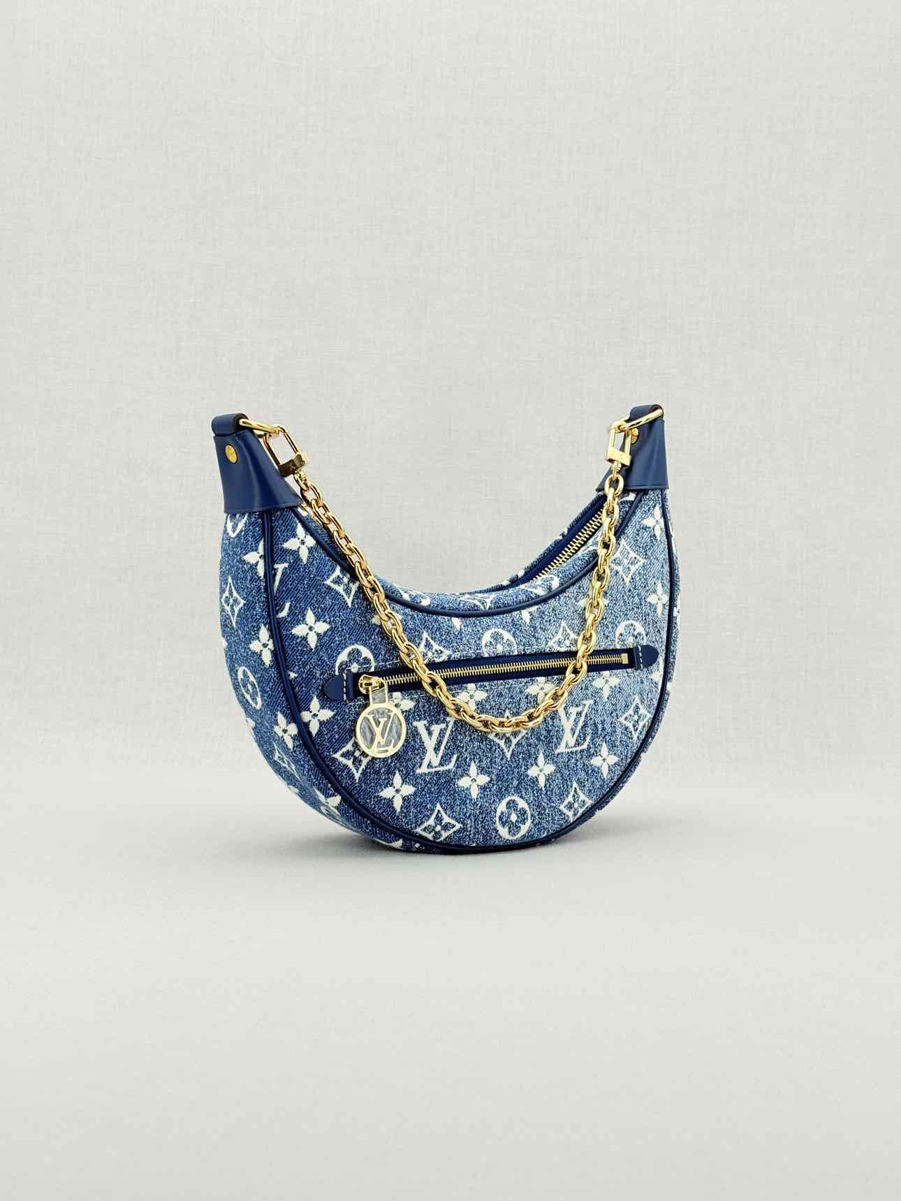 LOUIS VUITTON Loop Blue Monogram Shoulder Bag