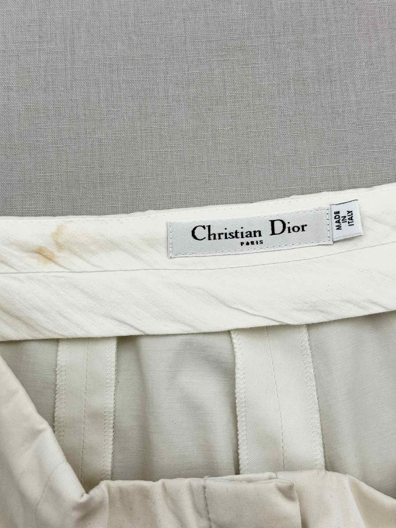 CHRISTIAN DIOR Off-white Size US 4 Shorts