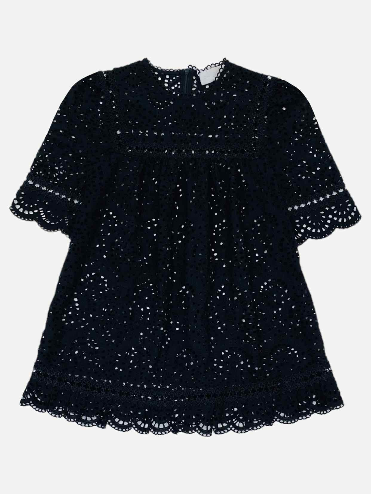 ZIMMERMANN Tali Swirl Swing Black Size US 0 Top