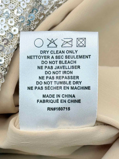 RETROFETE Flynn Silver Sequin Size Medium Short Dress
