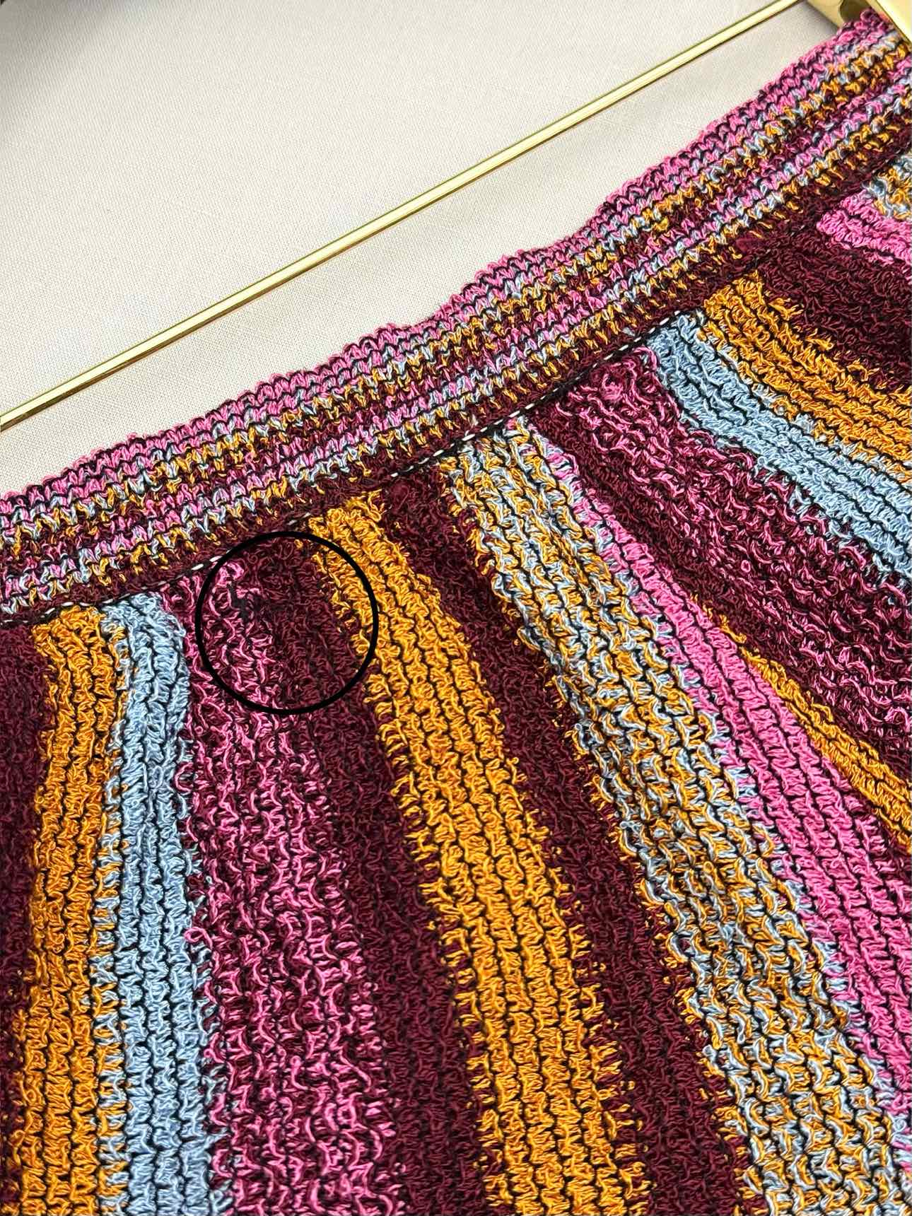 M MISSONI Pink Multicolor Striped Size Small Shorts