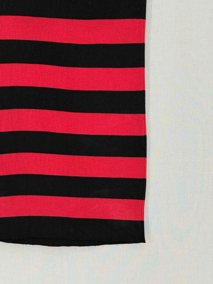 DOLCE & GABBANA Red & Black Striped Size US 4 Top