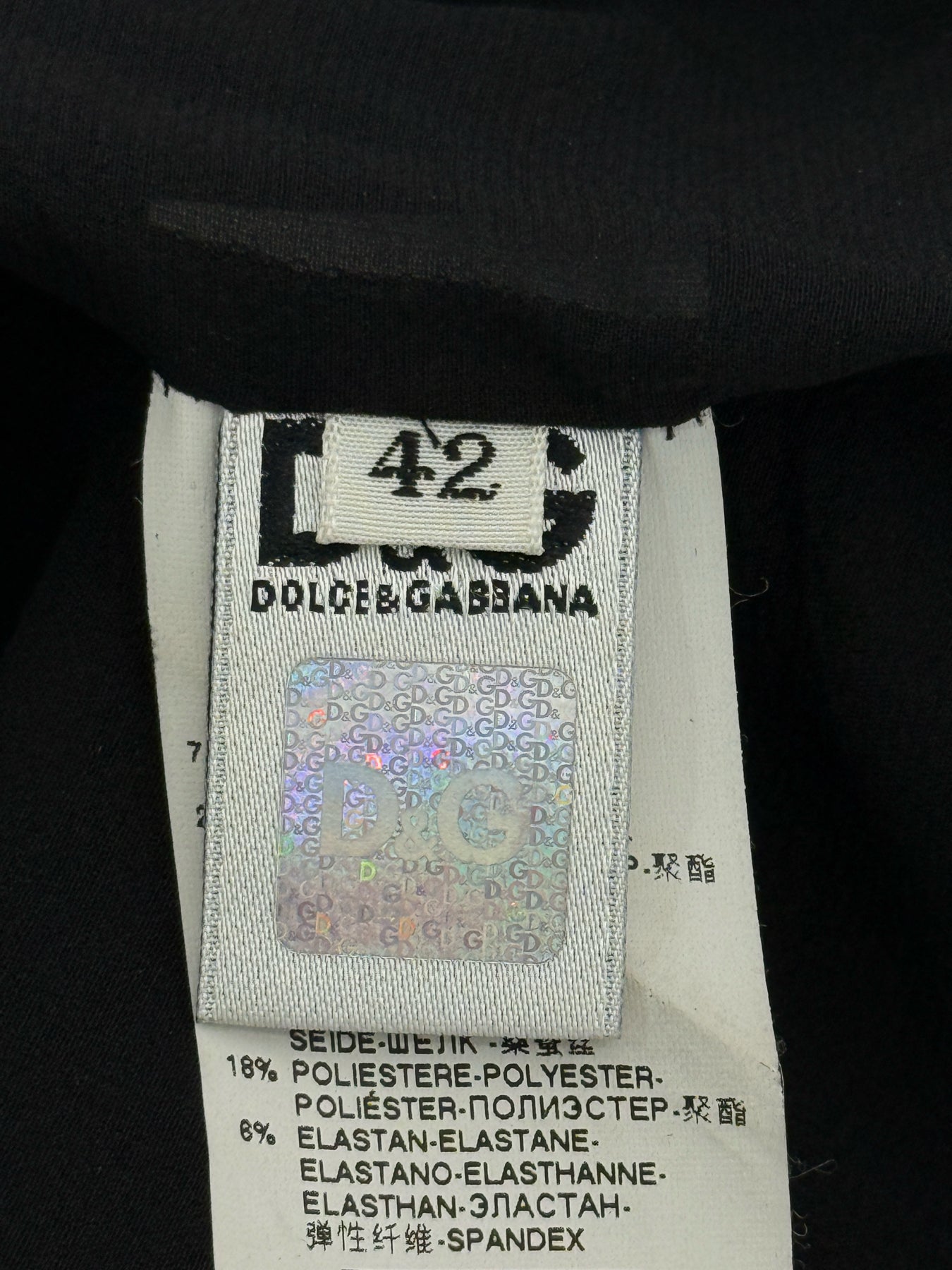 D & G Black Size US 6 Skirt