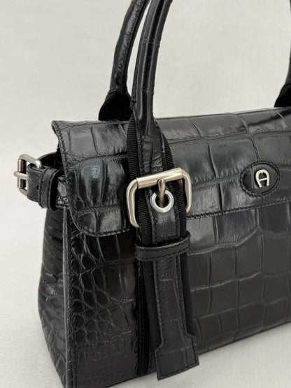 AIGNER Black Top Handle