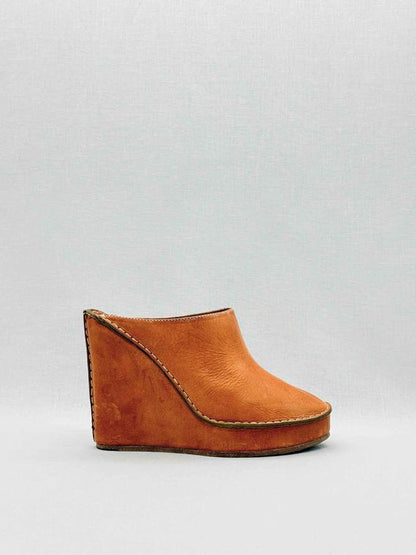 CHLOE Mule Clogs Tan Size EU 40 Wedges