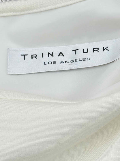 TRINA TURK White Size Medium Short Dress