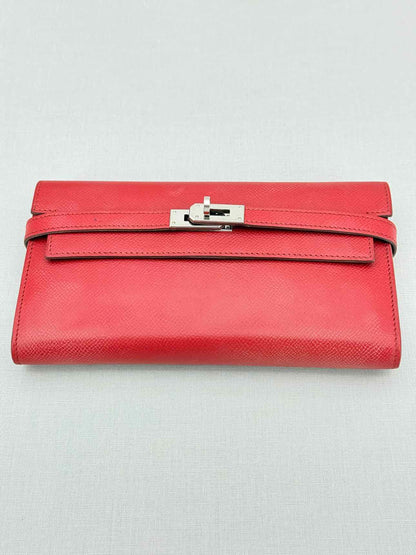 HERMES Burgundy Continental Wallet