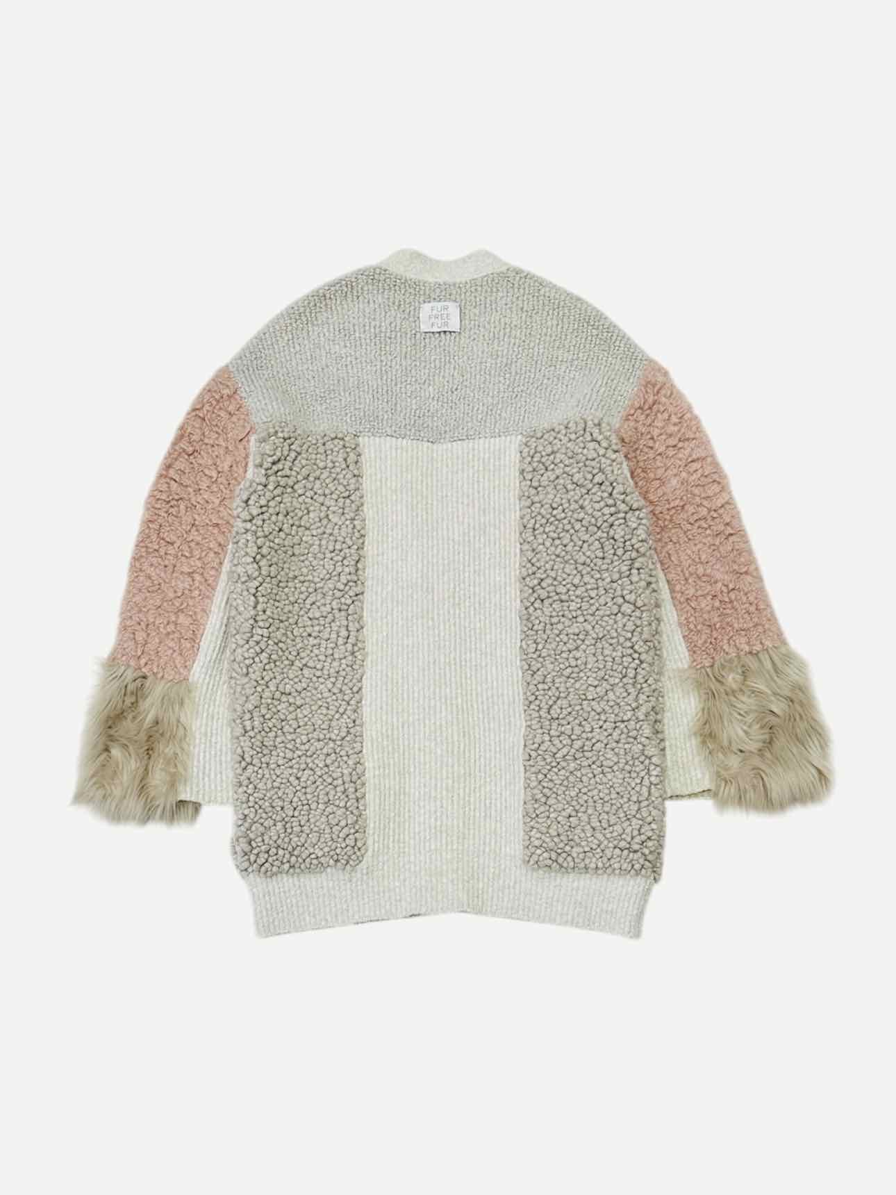 STELLA MCCARTNEY Grey, Beige & Pink Long Cardigan