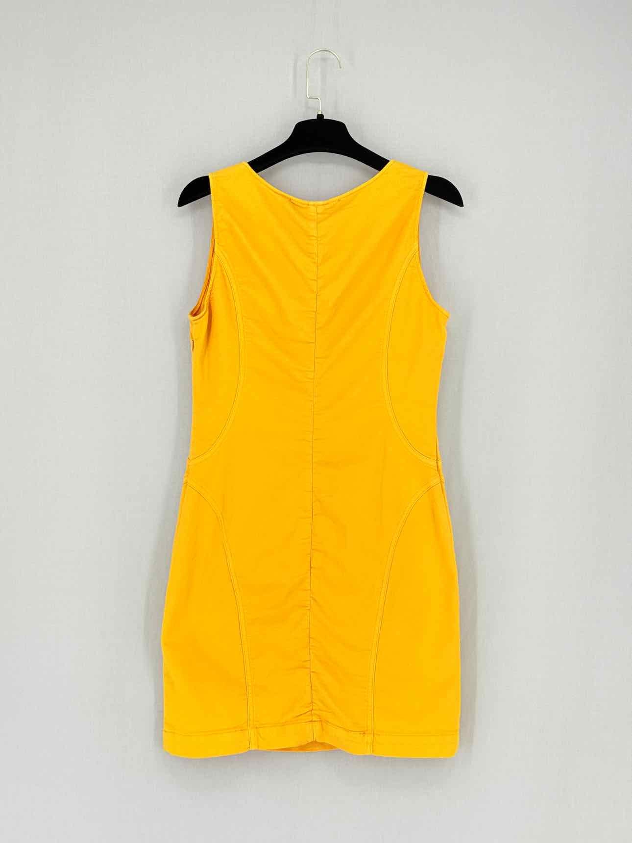 LOVE MOSCHINO Yellow Size US 6 Short Dress