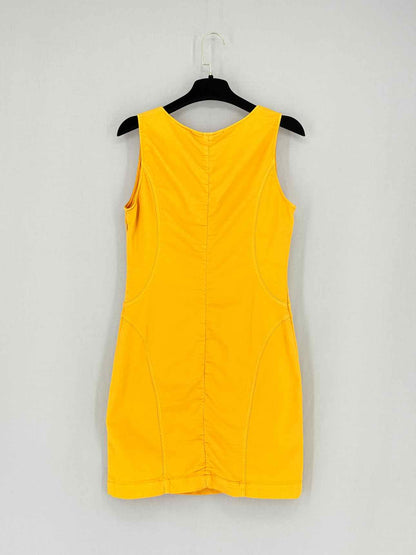 LOVE MOSCHINO Yellow Size US 6 Short Dress