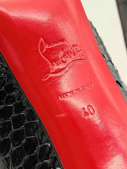 CHRISTIAN LOUBOUTIN Lady Peep Black Size EU 40 Pumps