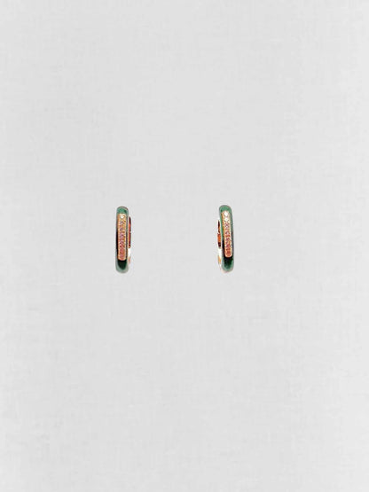 DJULA diamond & enamel Earrings