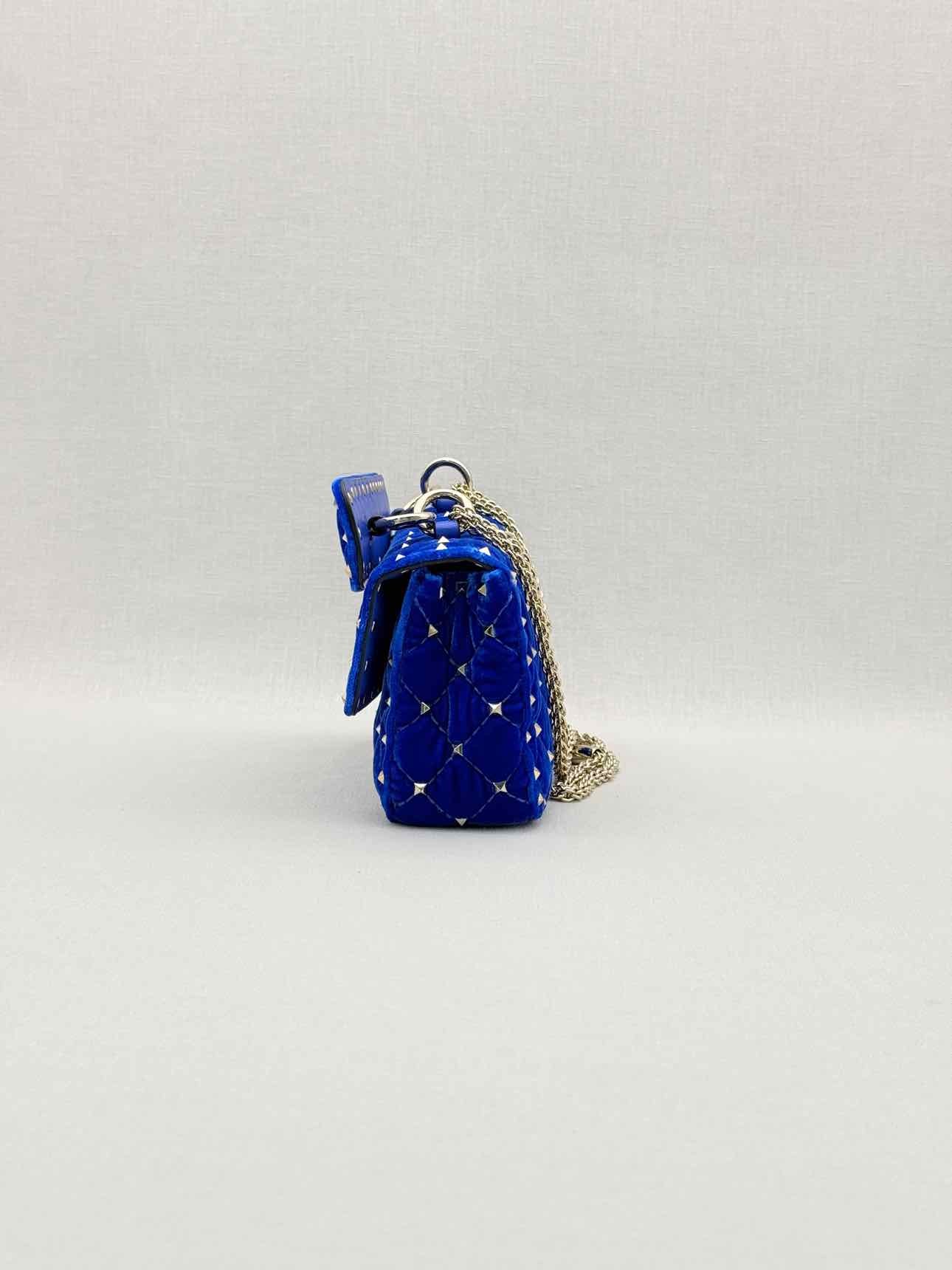 VALENTINO GARAVANI Rockstud Royal Blue Shoulder Bag