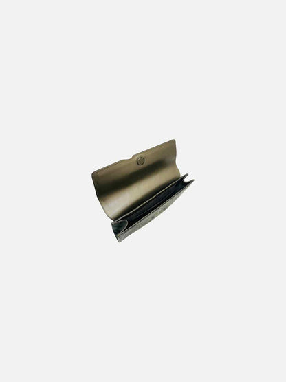 GUCCI Envelope Bronze & Green Clutch