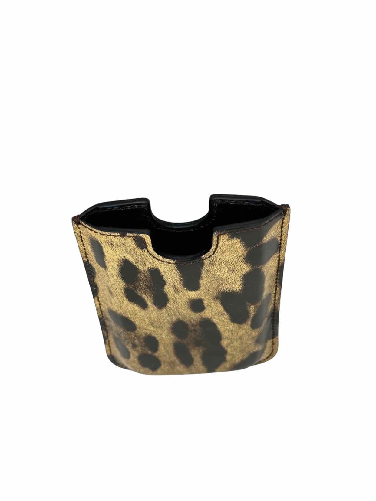 DOLCE & GABBANA Brown & Tan Leopard Phone case