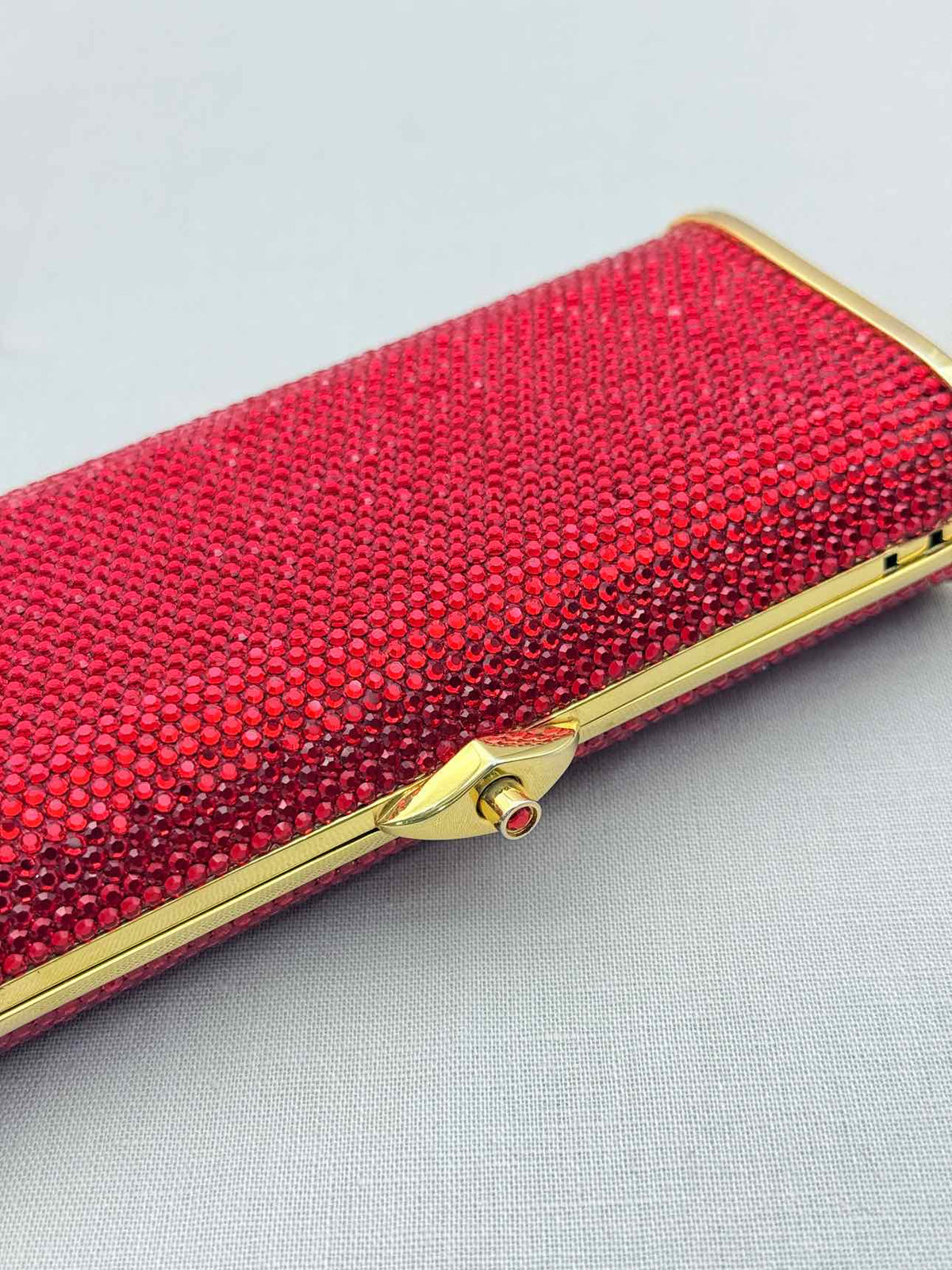 JUDITH LEIBER Minaudière Red Clutch