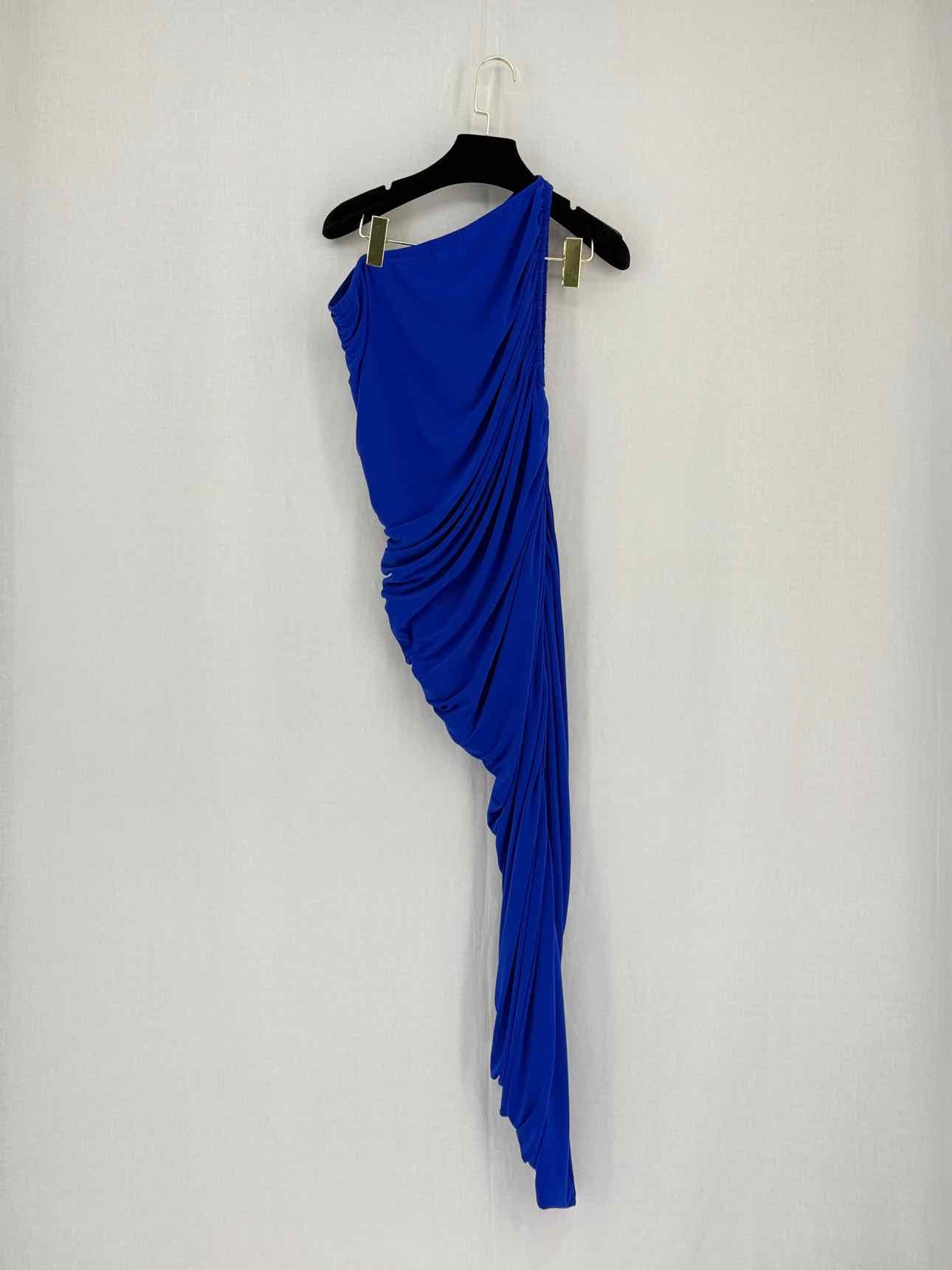 NORMA KAMALI Diana Electric Blue Size Medium Midi Dress