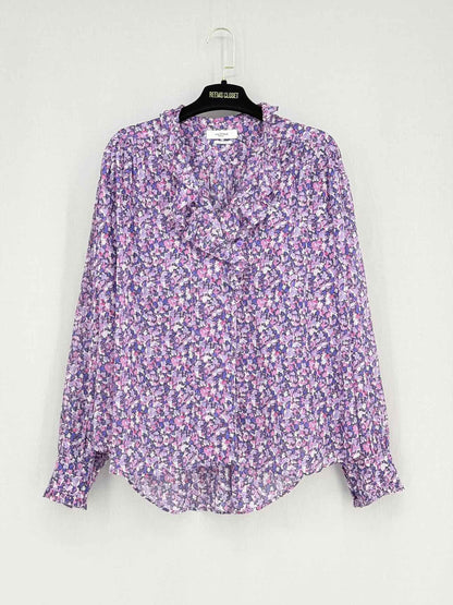 ISABEL MARANT ETOILE Purple Multicolor Size US 6 Blouse