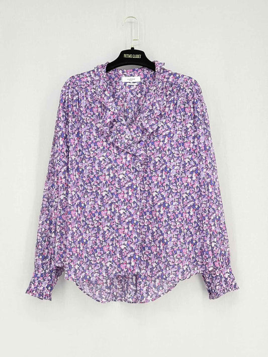 ISABEL MARANT ETOILE Purple Multicolor Size US 6 Blouse