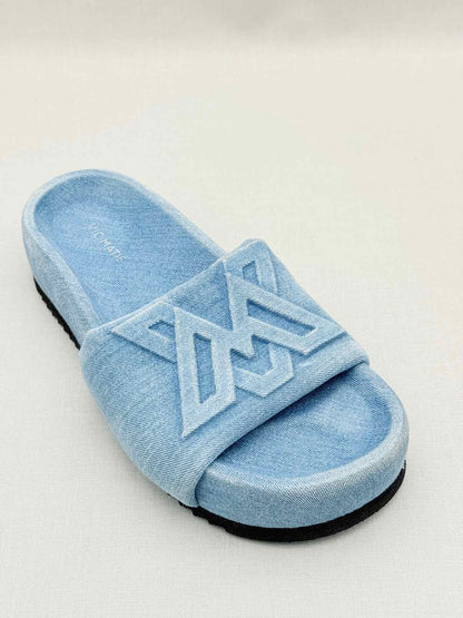 VIC MATIE Denim Blue Size EU 38 Slides