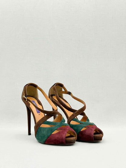 RALPH LAUREN Purple Label Size EU 38 Heeled Sandals