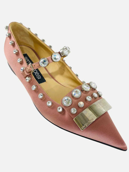 SERGIO ROSSI Seasonless SV Pink Size EU 40 Flats
