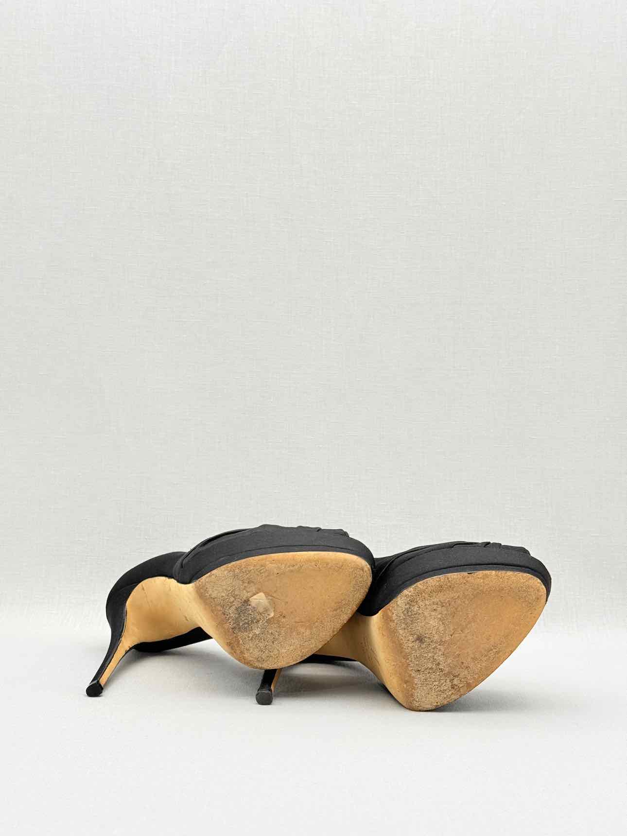 GIUSEPPE ZANOTTI Black Size EU 37.5 Open toe
